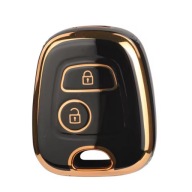 Czarno-złote etui na kluczyk PEUGEOT 106 107 206 CITROEN C1 C2 TOYOTA Aygo