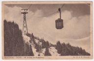 Zakopane Tatry Kolejka Linowa lata 40 Pieczątka Kolejki do Orzegów