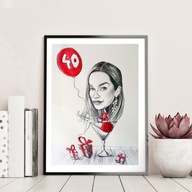 KARYKATURA ZE ZDJĘCIA 1 OSOBA A3