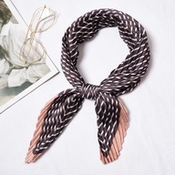 APASZKA Chustka SATYNA JEDWABNA Plisowana 55x55cm