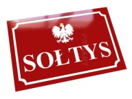 Metalowa tablica tabliczka SOŁTYS WÓJT 30x20 cm godło Polski godłem
