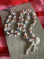 Naszyjnik handmade Morskie opowieści Lato perły perełki