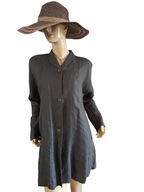 HOVMAN długi swobodny żakiet LNIANY 38