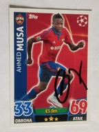 Karta topps match attax autograf CSKA Moskwa Musa Champions League