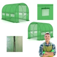 FOLIA ZAMIENNA NA TUNEL FOLIOWY OGRODOWY 3,5X2 7M2 PE 140G/M2 UV4 ZIELONA