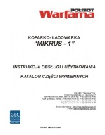 Warfama Mikrus 1 - instrukcja obsługi, katalog części koparko-ładowarki