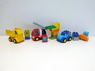 Lego DUPLO 10816 moje pierwsze pojazdy straż pożarna dźwig wywrotka klocki