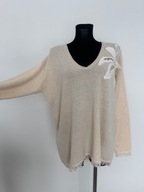 sweter 100% KASZMIR oversize XL