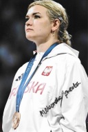 Autograf Aleksandra Jarecka, szermierka, brąz Igrzyska Olimpijskie 2024