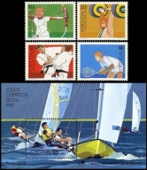 **88 Portugalia 1762-65, Bl. 60 = 20,5E - OLIMPIASA SEUL 1988