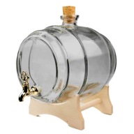 BECZKA SZKLANA 5L POPIELATA BECZUŁKA WESELE BIMBER