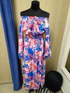 Sukienka długa hiszpanka kwiaty r. L/XL Italy !!!