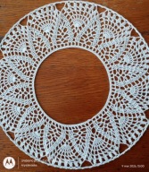 Serwetka .szydełk.na obręczy met.35 cm