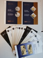 Foldery NBP cała emisja z 2024 roku do monet 21 szt język polski