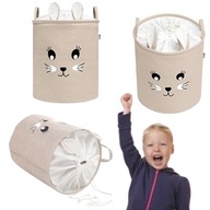 KOSZ ORGANIZER POJEMNIK NA ZABAWKI ZE ŚCIĄGACZEM DUŻY PREMIUM DUŻY ZAMYKANY