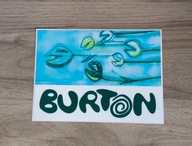 Naklejka BURTON SNOWBOARDS na snowboard samochód deskę skate meble