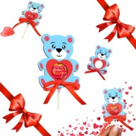 KOLORO MIŚ NA LIZAKA UPOMINEK PREZENT NA DZIEŃ KOBIET DLA DZIEWCZYNY ŻONY