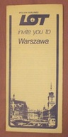 LOT - POLISH AIRLINES LOT invite you to Warszawa - BROSZURKA - MAPKA LOT