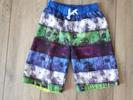 Krótkie spodenki palmy print 9/10 lat 134/140 cm