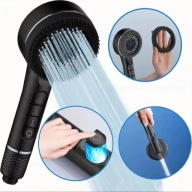 Słuchawka prysznicowa Renew Force czarna 4 funkcje oszczędzająca wodę