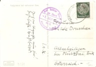 TRZECIA RZESZA -pocztówka -stempel okrętowy -obieg 1936 rok
