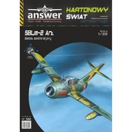 Model kartonowy samolotu SBLim-2 Art Answer 1:33 do złożenia poziom 3