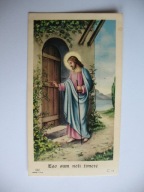 JEZUS PUKA DO TWYCH KRAKÓW SKOMIELNA CZARNA PRYMICJE ŚW. OBRAZEK 1979