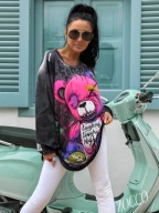 ZOCCO Tunika damska Girls Bear grafitowa