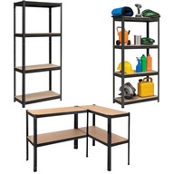 REGAŁ MAGAZYNOWY WARSZTATOWY GARAŻ METALOWY GOCKOWIAK 174X80X40 MAX 600KG