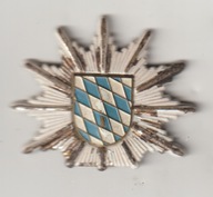 Niemcy Bawaria policja odznaka przypinka na czapke