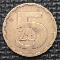 *P[0221] POLSKA 5 złotych 1979 Polska Rzeczpospolita Ludowa Orzeł heraldyka