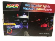 Oświetlenie Wnętrza Auta Ambient LED RGB Światłowód 12V App