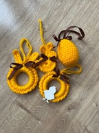 Ozdoby wielkanocne szydełkowe