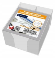 Kostka papierowa w pojemniku NK NIEKLEJONA BIAŁA 85x85x35