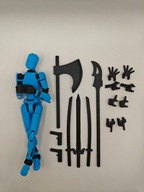 Figurka akcji MINI LEGENDA 'Dummy 13' + 16 akcesoriów - NIEBIESKI - złożona