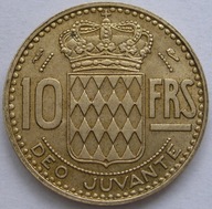 Monako 10 franków 1951 - książę Rainier III - stan 1/2