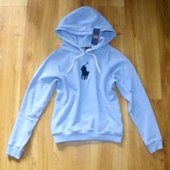 niebieska błękitna bluza damska z kapturem xs 34 36 s