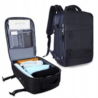 PLECAK TURYSTYCZNY CZARNY NA WYPRAWY DO SAMOLOTU NA WYCIECZKI DUŻY SOLIDNY