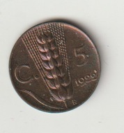 Wlochy 5 centesimi 1922 stan 1