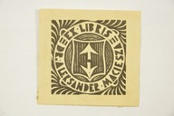 EXLIBRIS EKSLIBRIS A. MACIESZA HERB BOGORIA ZOBACZ