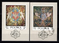 Polska / Mini arkusz ( Gobeliny z Zamku Wawelskiego w Krakowie ) 1970 r.