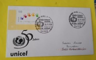 Niemcy. FDC z obiegu. 50 lat UNICEF. 02704