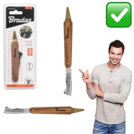 NÓŻ OGRODNICZY DO SZCZEPIENIA OCZKOWANIA SKŁADANY SOLIDNY PRECYZYJNY BRADAS