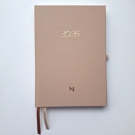 Planer datowany, kalendarz tygodniowy 2026 – beżowy PRZECENA