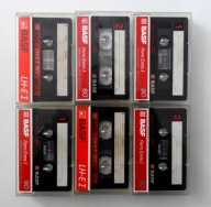 6 kaset BASF z lat 90 tych