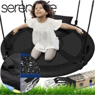 HUŚTAWKA OGRODOWA WISZĄCA BOCIANIE GNIAZDO UCHWYTY OBROTOWA 320KG 100CM