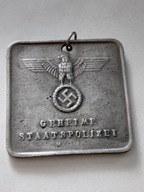 Gestapo blacha Breslau stadtt policji