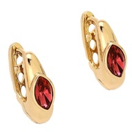 83695 KOLCZYKI 18K POZŁACANE 18/6 MM SIAM CRYSTAL Swarovski