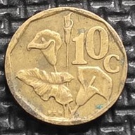 *REPUBLIKA POŁUDNIOWEJ AFRYKI*RPA [1724]*10 Centów 1992 Kwiaty Kalia