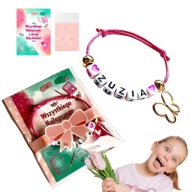 PREZENT NA DZIEŃ KOBIET BRANSOLETKA IMIĘ Z IMIENIEM DLA DZIEWCZYNKI SZKOŁA